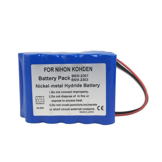 Nihon Kohden BSM-2301 for BSM-2303 X062 YS-076P5 BSM-2301A Patient Monitor Battery 12V Ni-MH Rechargeable Battery Medical Battery, Patient Monitor Battery, Rechargeable, top selling BSM-2301 NIHON KOHDEN