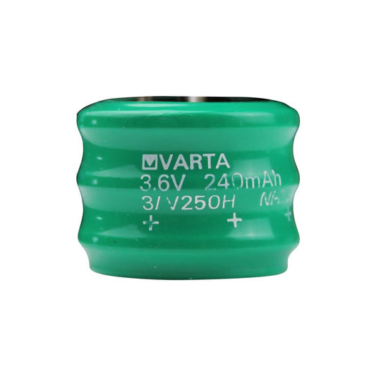 VARTA 3/V250H 3.6V Ni-MH Button rechargeable battery V250H button batteries, Rechargeable 3/250H VARTA