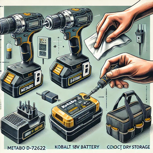 detailed tips on  how to maintaine power tool batteries like Metabo D-72622 and Kobalt 18V battery