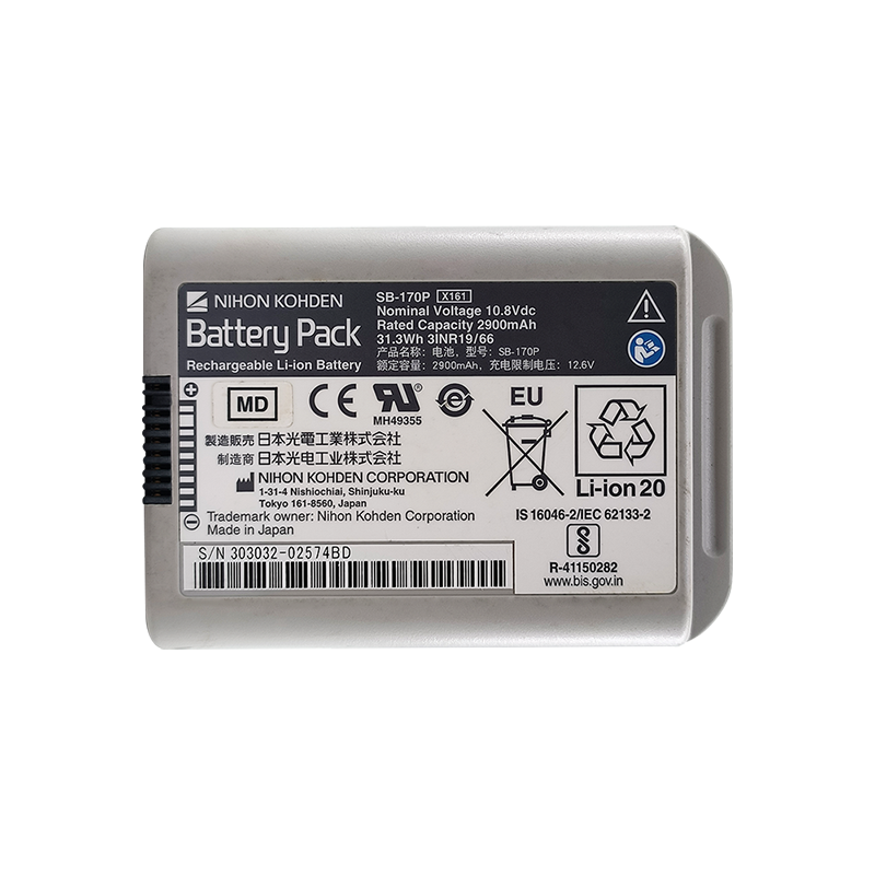 Original SB-170P for Nihon Kohden OLG-3800 BSM-1700 x161 Monitor battery 10.8V Li-ion Battery