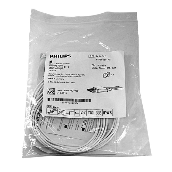 Original M1604A 989803144921 for Philips ECG lead wire buckle type