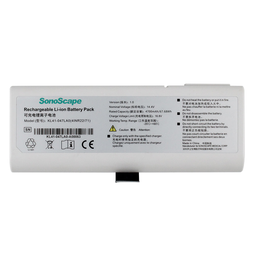 Original KL41-047LA0 for SonoScape Color Ultrasound 14.4V Li-ion Battery