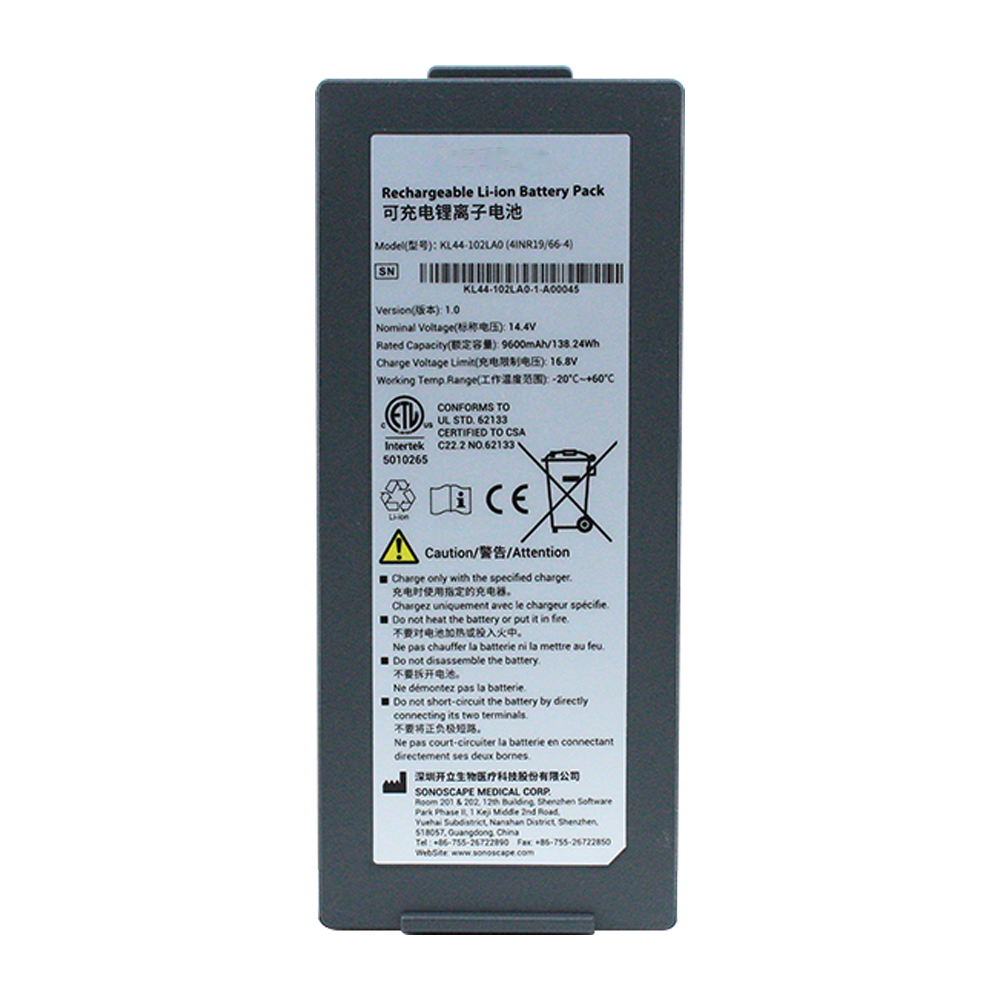 Original KL44-102LA0 for SonoScape Color Ultrasound 14.4V Li-ion Battery