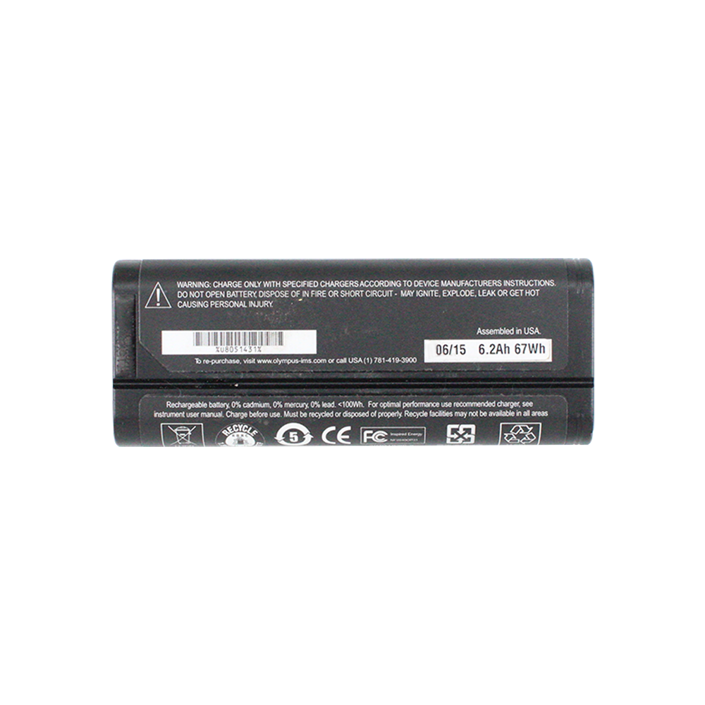 Original 600-BAT-L-3 Li-ion Battery, 10.8V, Cross Reference U8051431 for Olympus EPOCH 600 / 650 Ultrasonic Tester