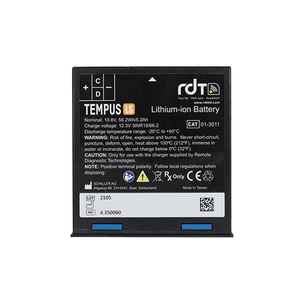 Original 4.350060 for SCHILLER Defigard Defibrillator battery 10.8V Li-ion Battery CAT 01-3011 RDT TENPUS LS