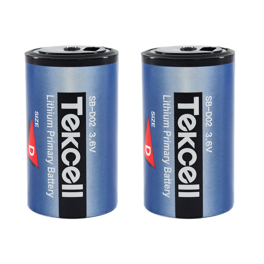 2Pcs Tekcell SB-D02 for Water/Gas/Electricity Meter Memery Back/up Battery 3.6V Lithium Battery LS33600 D（副本）