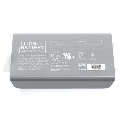 Original APC by Schneider Electric 911-7010 for UPS Backup Replacement Battery Cartridge RBC APCRBC146-Li 2.5Ah/13.2V 33Wh Li-ion Battery Commerical Battery, Rechargeable APC 911-7010 APC by Schneider Electric