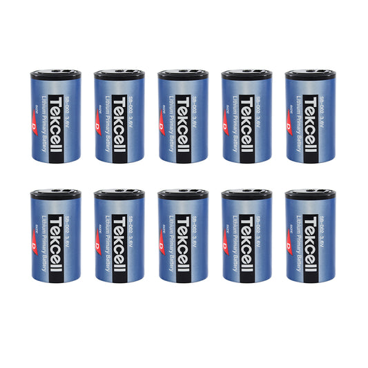 10Pcs Tekcell SB-D02 for Water/Gas/Electricity Meter Memery Back/up Battery 3.6V Lithium Battery LS33600 D