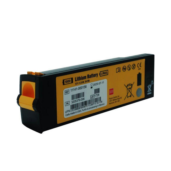 Original Medtronic Lifepak1000 Defibrillation Battery 12V Lithium Battery REF 11141-000156 REF 3205379-005 AED/Defibrillator Battery, LifePak Defibrillator Battery, Medical Battery, Non-Rechargeable Lifepak1000 Medtronic