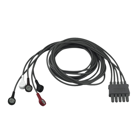 Original Philips Efficia 5-Lead Snap AAMI Limb ECG Lead Set PHILIPS