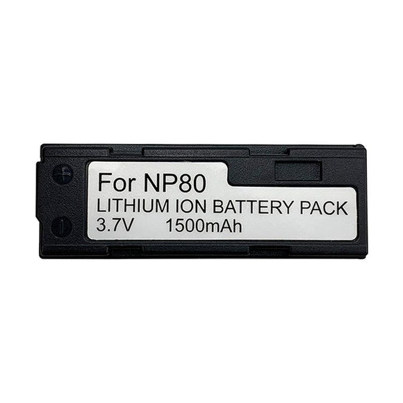 NP80 for Casio Exilim EX-G1 EX-H5 EX-H50 EX-H60 EX-JE10 FNP-80 FNP80 3.7V 1500mAh Li-ion Battery Commerical Battery, Rechargeable NP80 CAMFM