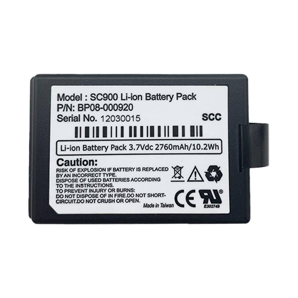 SC900 Serial for Barcode Scanner Battery 3.7V 2760mAh Li-Ion Battery BP08-000920 Commerical Battery, Rechargeable SC900 CAMFM