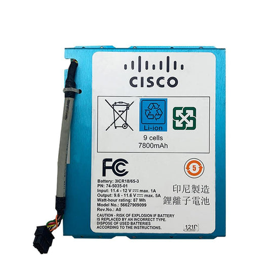 CISCO 566279090099 for Storage Server 74-5035-01 12V 7800mAh Li-ion Battery Commerical Battery, Rechargeable, Server Battery 566279090099 CISCO