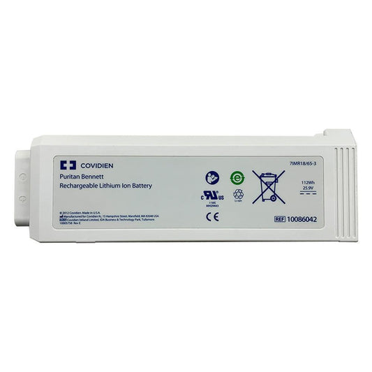 Original Covidien 10086042 For PB980 Puritan Bennett Ventilator Accessories Battery 25.9V Li-Ion Battery 7IMR18/65-3 Medical Battery, Patient Monitor Battery, Rechargeable, top selling, Ventilator Battery REF 10086042 COVIDIEN