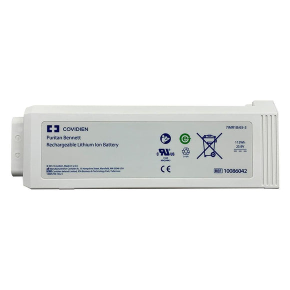 Original Covidien 10086042 For PB980 Puritan Bennett Ventilator Accessories Battery 25.9V Li-Ion Battery 7IMR18/65-3 Medical Battery, Patient Monitor Battery, Rechargeable, top selling, Ventilator Battery REF 10086042 COVIDIEN