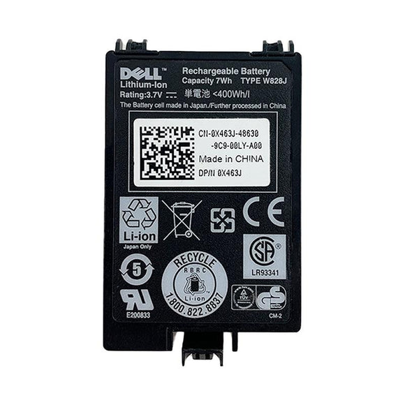 DELL W828J For PERC 6i SAS CN-0X463J-48630-9C9-00LY-A00 X463J M610 PowerEdge Laptop battery 3.7V Li-ion Battery Commerical Battery, Rechargeable W828J DELL