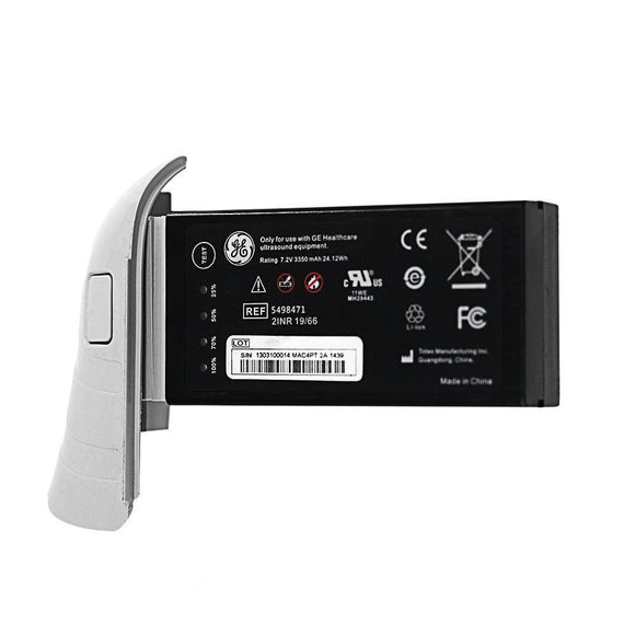 Original GE Healthcare 5498471 for Ultrasound Equipment battery 7.2V 3350mAh Li-Ion Battery 2INR 19/66 Medical Battery, Rechargeable, Ultrasound System Battery 5498471 GE Healthcare