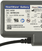 HeartWare 1650 for Heartware Ventricular Assist System Cardiac Pacemaker Battery 14.4V Li-Ion Battery Medical Battery, Rechargeable, Ventricular Assist Device Battery 1650 HeartWare