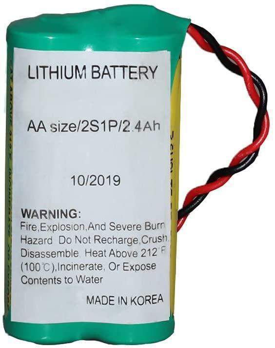 Original Keeper PT-2100 AA size/2S1P/2.4Ah 7.2V Lithium Battery Made in Korea PT-2100 AA Keeper