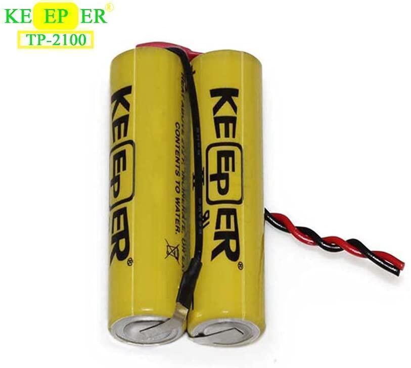 Original Keeper PT-2100 AA size/2S1P/2.4Ah 7.2V Lithium Battery Made in Korea PT-2100 AA Keeper