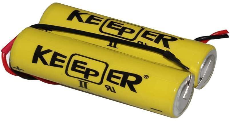 Original Keeper PT-2100 AA size/2S1P/2.4Ah 7.2V Lithium Battery Made in Korea PT-2100 AA Keeper