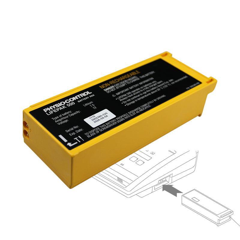 Original Lifepak 500 AED Defibrillator Monitor Battery 12V Lithium Battery for Medtronic for PHYSIO-CONTROL Made in USA Medical Battery 42990784-12v Medtronic