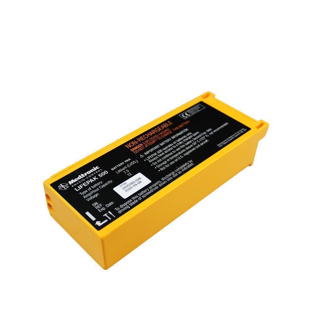 Original Medtronic Lifepak500 Physio Control For 3005380-026 Defibrillator Monitor Battery, 12V 7.5Ah Li/SO2 Non-Rechargeable Battery AED/Defibrillator Battery, LifePak Defibrillator Battery, Medical Battery, Non-Rechargeable M27-EL3 Medtronic