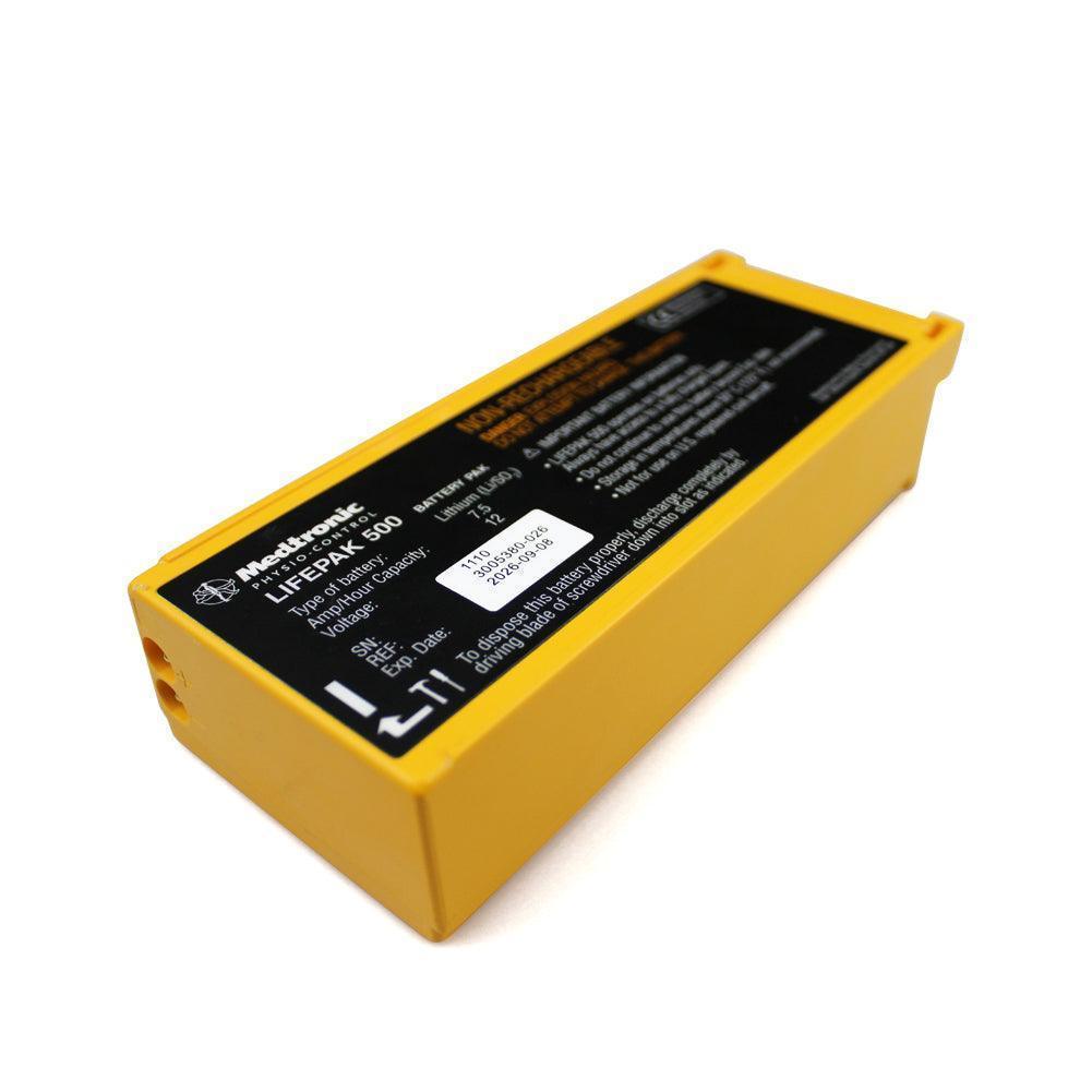 Original Medtronic Lifepak500 Physio Control For 3005380-026 Defibrillator Monitor Battery, 12V 7.5Ah Li/SO2 Non-Rechargeable Battery AED/Defibrillator Battery, LifePak Defibrillator Battery, Medical Battery, Non-Rechargeable M27-EL3 Medtronic