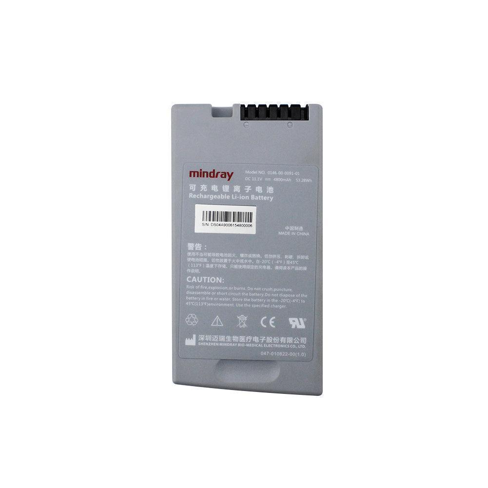 Original Mindray 0146-00-0091-01 Battery, Mindray DP-10 DP-20 DP-30 V12 V21 Monitor Battery, 11.1V 4800mAh Li-ion Rechargeable Battery, Made in China Mindray Battery, Rechargeable 0146-00-0091-01 Mindray