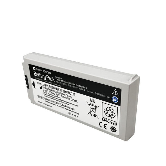 Original NIHON KOHDEN SB-710P for Lay Rescuers Defibrillation Monitor Medical Battery 7.2V 6600mAh Li-Ion Battery 2IN19/65-3 Defibrillator Battery, Medical Battery, Patient Monitor Battery, Rechargeable SB-710P NIHON KOHDEN