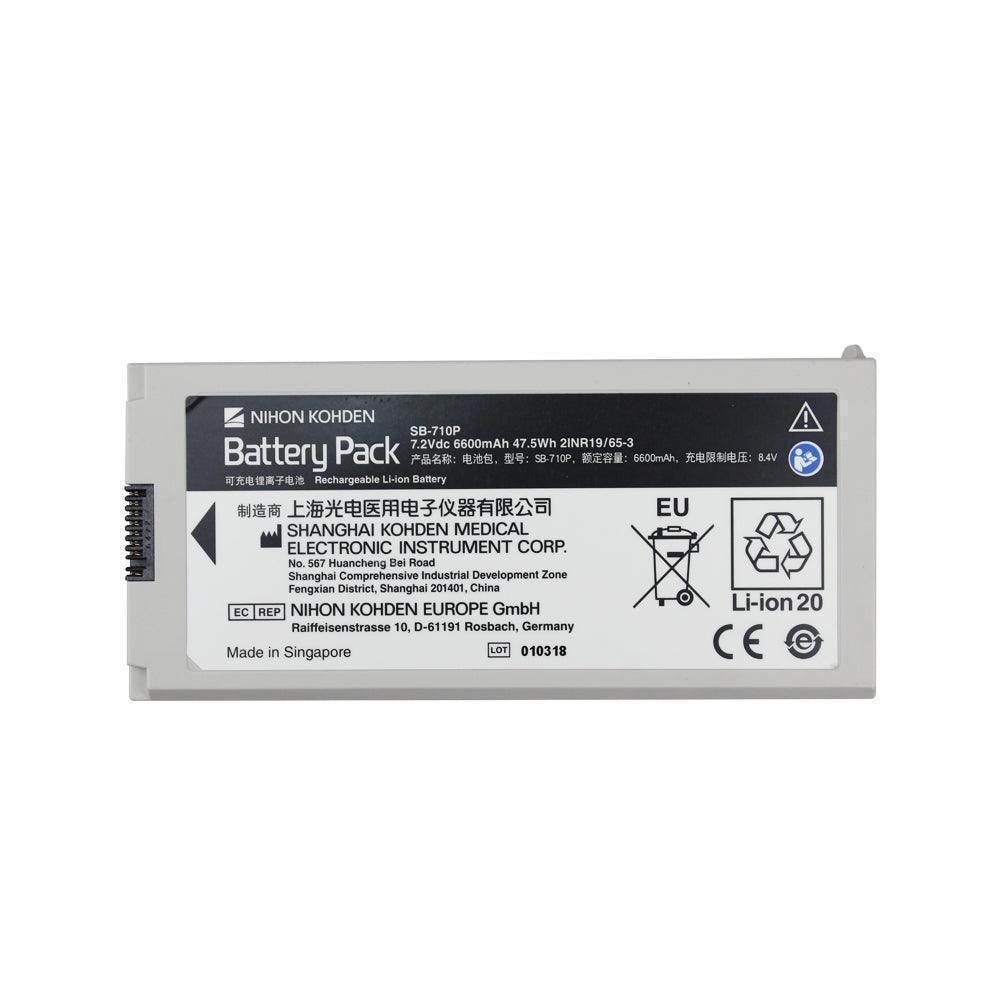 Original NIHON KOHDEN SB-710P for Lay Rescuers Defibrillation Monitor Medical Battery 7.2V 6600mAh Li-Ion Battery 2IN19/65-3 Defibrillator Battery, Medical Battery, Patient Monitor Battery, Rechargeable SB-710P NIHON KOHDEN