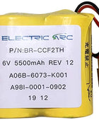ELECTRIC ARC BR-CCF2TH for GE Fanuc A06 Series A98I-0001-0902 Coaster(Cutler Hammer oi Mate Model-D Brown Connector Battery 6V Lithium Battery Industrial Battery, Non-Rechargeable, Panasonic Battery BR-CCF2TH Panasonic