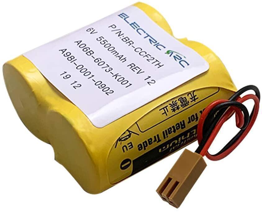 ELECTRIC ARC BR-CCF2TH for GE Fanuc A06 Series A98I-0001-0902 Coaster(Cutler Hammer oi Mate Model-D Brown Connector Battery 6V Lithium Battery Industrial Battery, Non-Rechargeable, Panasonic Battery BR-CCF2TH Panasonic