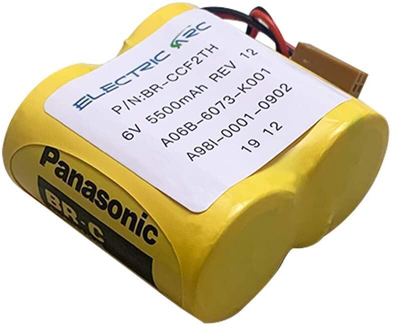 ELECTRIC ARC BR-CCF2TH for GE Fanuc A06 Series A98I-0001-0902 Coaster(Cutler Hammer oi Mate Model-D Brown Connector Battery 6V Lithium Battery Industrial Battery, Non-Rechargeable, Panasonic Battery BR-CCF2TH Panasonic