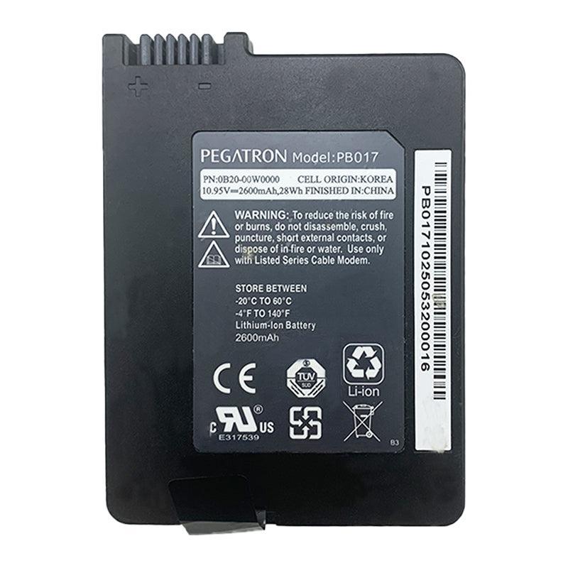 PEGATRON PB017 for Cable Modem Gateway Battery 10.95V 2600mAh Li-Ion Battery Commerical Battery, Rechargeable PB017 PEGATRON