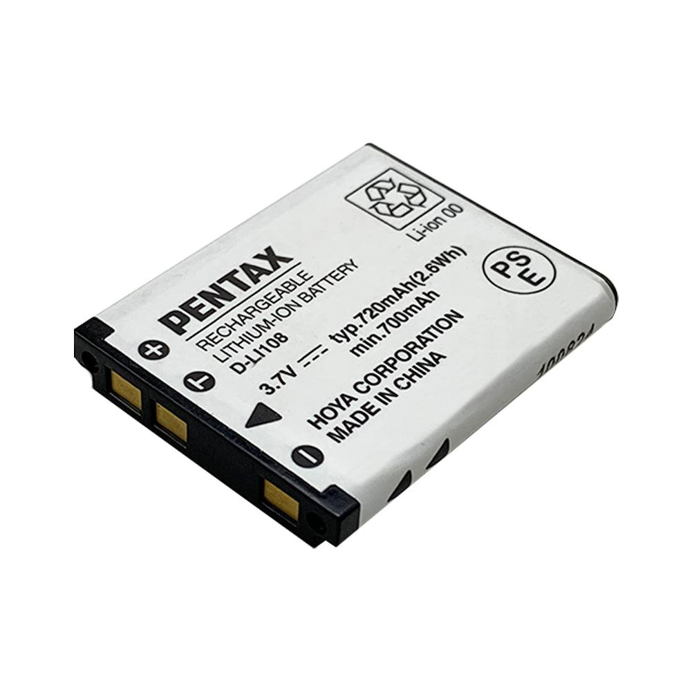 PENTAX D-LI108 for Optio L40 LS1100 LS465 M30 RS1500 DL-1108 DLI108 3.7V 720mAh Li-ion Battery Commerical Battery, Rechargeable D-LI108 PENTAX
