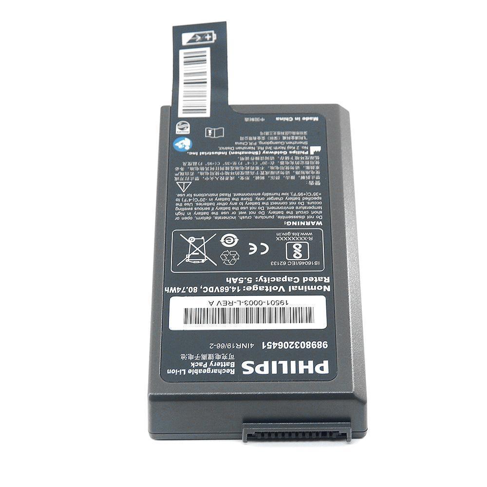 Original Philips 989803206451 for Philips HeartStart Intrepid Monitor/defibrillator battery 14.68V Li-Ion Battery Defibrillator Battery, Medical Battery, Patient Monitor Battery, Philips Battery, Rechargeable, top selling 989803206451 PHILIPS