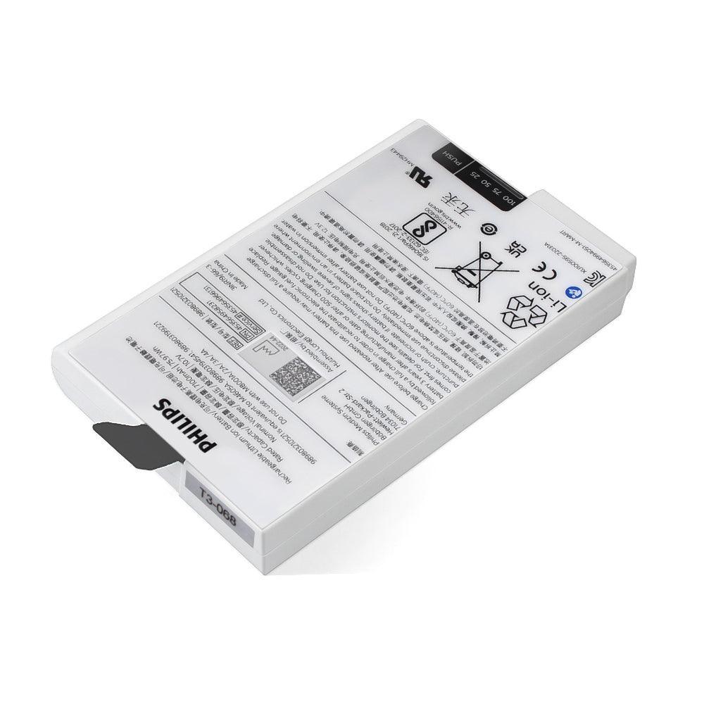 Philips 989803210521 for Philips MX400 MX550 MP5 MP5SC Patient Monitor Battery 10.7V 7100mＡh Li-ion Battery 989803194541 M4605A 989803199221 P/N 453564958231 Medical Battery, Patient Monitor Battery, Philips Battery, Rechargeable 989803210521-h PHILIPS
