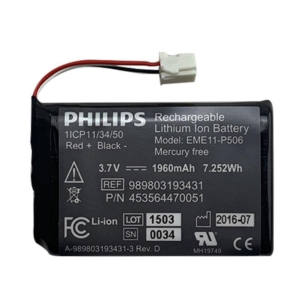 Philips EME11-P506 for Efficia ECG100 Mercury Free Blood Pressure Monitor battery 3.7V 1960mAh Li-Ion Battery 989803193431 P/N 453564470051 ECG/EKG Battery, Medical Battery, Philips Battery, Rechargeable EME11-P506 PHILIPS