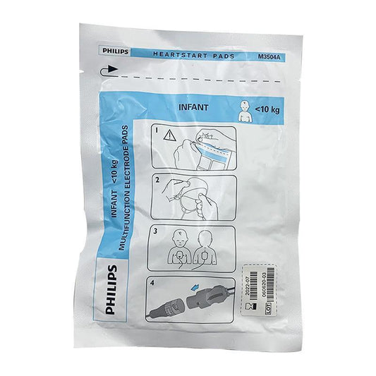 PHILIPS M3504A Defibrillator electrode sheet Pads Child AAMI/IEC Electrode Pad M3504A PHILIPS
