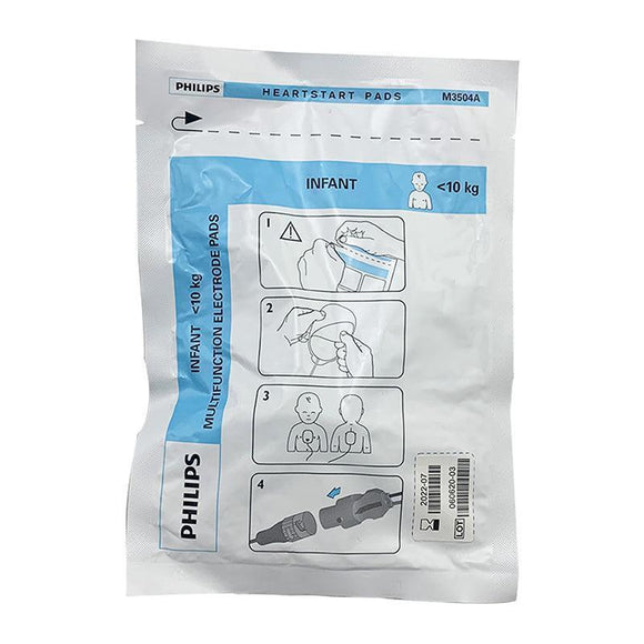 PHILIPS M3504A Defibrillator electrode sheet Pads Child AAMI/IEC Electrode Pad M3504A PHILIPS