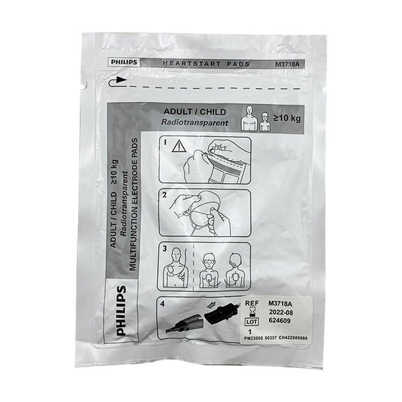 Philips M3718A Multifunction Adult/Child For E S EM M1722A M1722B M1723A M1723B M1724A M2475B M3840A M3841A M3860A M3861A M4735A M3500B M5500B Electrode Pads M3718A PHILIPS