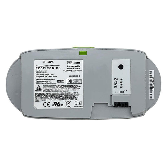 Philips 1116816 for SimplyGo Mini Oxygen Concentrator Standard Battery 14.4V 6800mAh Li-ion Battery 4INR19/66-2 Medical Battery, Oxygen Concentrator Battery, PHILIPS, Philips Battery, Rechargeable, RESPIRONICS, top selling 1116816 Philips Respironics