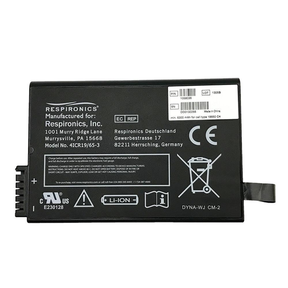 Philips Respironics 900-102 For DYNA-WJ CM2 EverGo Oxygen Concentrator Battery 6300mAh Li-Ion Battery 4ICR19/65-3 P/N 1058036 Medical Battery, Oxygen Concentrator Battery, Philips Battery, Rechargeable, Stock In Germany, top selling REF 900-102 Philips Respironics