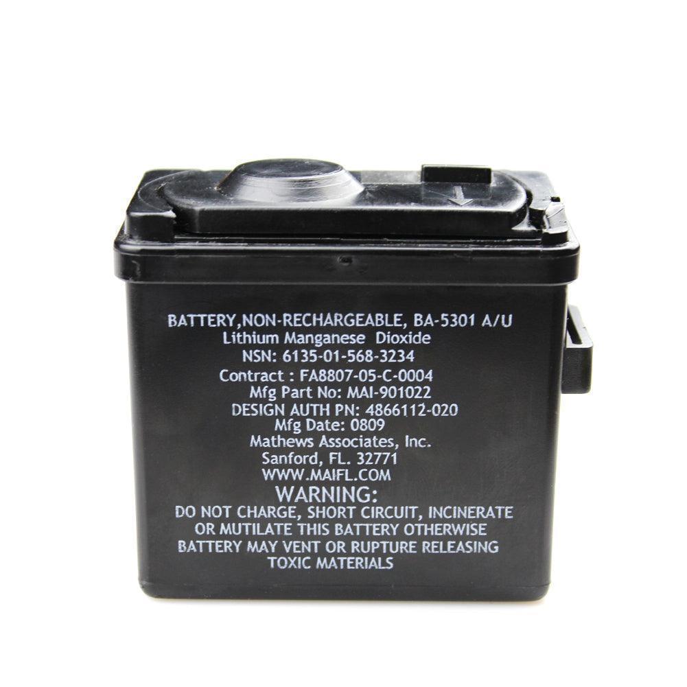 MAIFL BA-5301 A/U MAI-901022 for AN/PRQ-7 CSEL Radio BT-70581A BT-70581B 15.9V Lithium Battery SAFT Non-Rechargeable BA-5301A/U SAFT