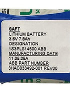 SAFT 3HAC033492-001 For ABB Robot Battery 3.6V Lithium Battery 1S3P LS14500 Industrial Battery, Non-Rechargeable, Stock In Canada, Stock In Mexico, Stock In USA 3HAC033492-001 SAFT