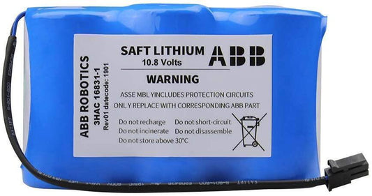 SAFT 3HAC16831-1 for ABB Robot Controller SMB CPU Server Battery 10.8V Lithium Battery LS33600 Non-Rechargeable, Server Battery, Stock In Germany, Stock In Mexico, Stock In USA 3HAC16831-1 SAFT