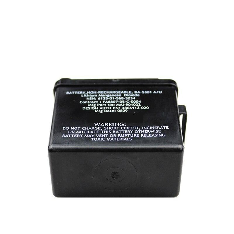 SAFT BA-5301A/U For 6135-01-568-3234 AN/PRQ-7 BT-70581A BT-70581B CSEL Radio Battery 15.9V Lithium Battery military battery, Non-Rechargeable BA-5301A/U SAFT