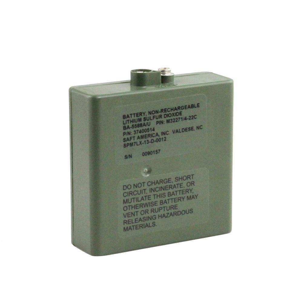 SAFT BA-5588A/U for M32271/4-22C Bidirectional HF radio battery 12V Lithium Battery military battery, Non-Rechargeable BA-5588A/U SAFT