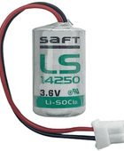 SAFT LS14250 for DVPABT01 Delta DVP-EH/ES/SA/SS/SX Series PLC Battery 3.6V Lithium Battery ER14250 TL-5902 XL-050F 1/2AA Industrial Battery, Non-Rechargeable, saft, Stock In Canada, Stock In Mexico LS14250-TD SAFT